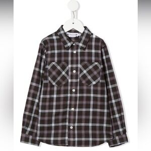 NWT Bonpoint chocolate button down